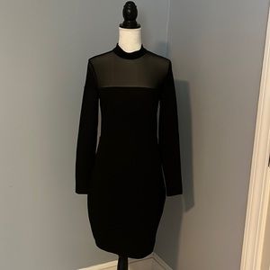 COOLCAT Black (party) dress, see through upper chest